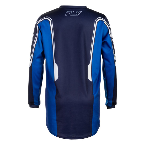 Maillot cross enfant Fly 2027 F-16 Raze - Bleu Blanc