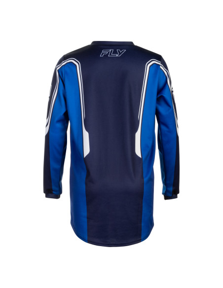 Maillot cross enfant Fly 2027 F-16 Raze - Bleu Blanc