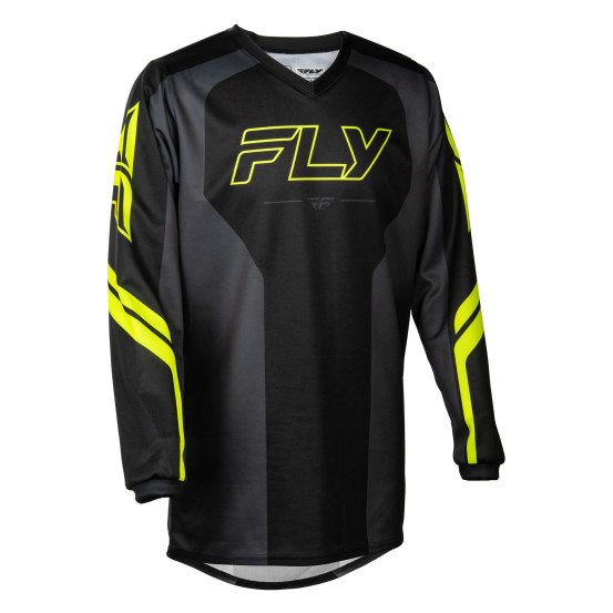 Maillot cross enfant Fly 2027 F-16 Raze - Noir Gris