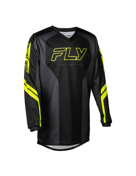 Maillot cross enfant Fly 2027 F-16 Raze - Noir Gris