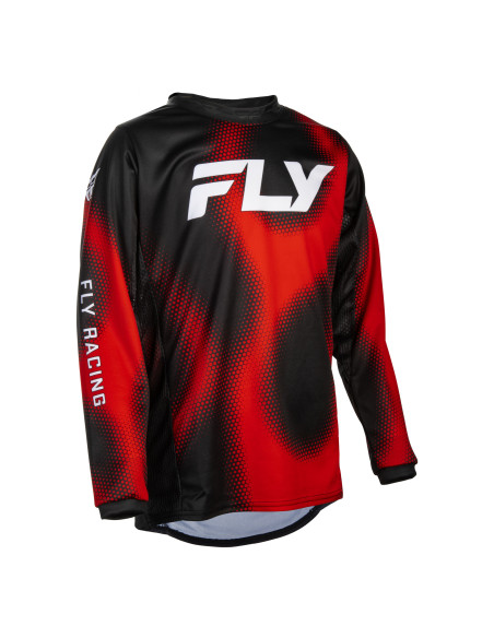 Maillot cross enfant Fly 2027 Kinetic Torch - Noir Rouge Blanc