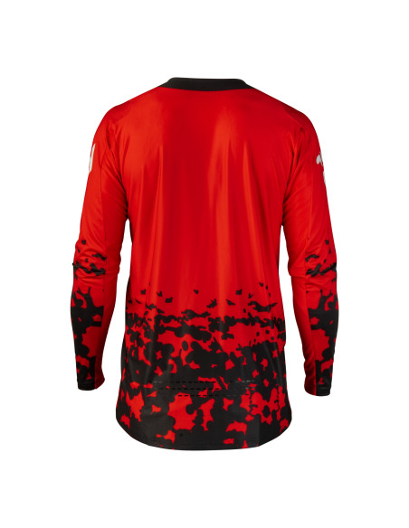 Maillot cross enfant Fly 2027 Lite Flake - Rouge Gris Noir