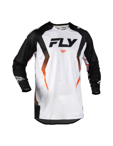 Maillot cross Fly 2027 Evolution DST Bolt - Blanc Noir Orange