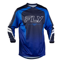 Maillot cross Fly 2027 F-16 Raze - Bleu Blanc