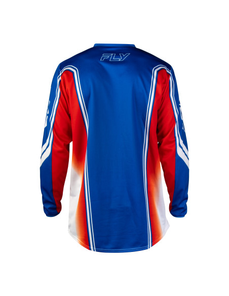 Maillot cross Fly 2027 F-16 Raze - Rouge Blanc Bleu