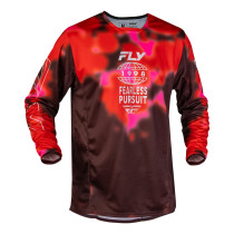 Maillot cross Fly 2027 Kinetic Blur - Rouge Bordeaux