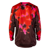 Maillot cross Fly 2027 Kinetic Blur - Rouge Bordeaux 2
