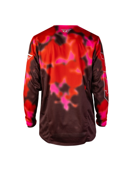 Maillot cross Fly 2027 Kinetic Blur - Rouge Bordeaux