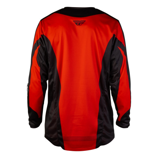 Maillot cross Fly 2027 Kinetic Fade - Rouge Noir Blanc