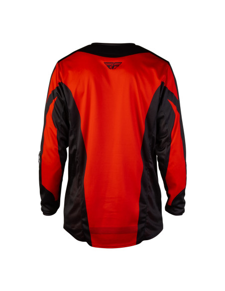 Maillot cross Fly 2027 Kinetic Fade - Rouge Noir Blanc