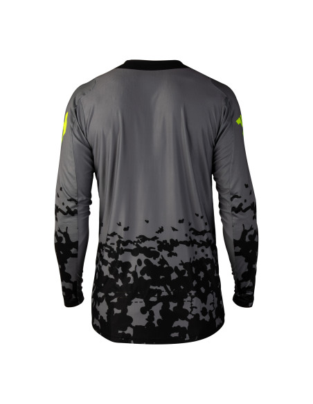 Maillot cross Fly 2027 Lite Flake - Gris Jaune fluo Noir