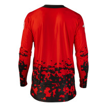 Maillot cross Fly 2027 Lite Flake - Rouge Gris Noir 2