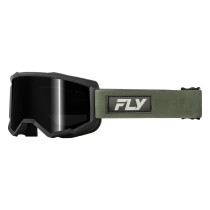 Masque cross Fly 2027 Focus Sand écran fumé foncé - Vert Noir
