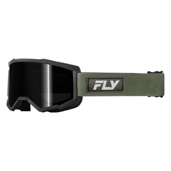 Masque cross Fly 2027 Focus Sand écran fumé foncé - Vert Noir