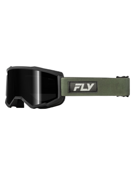 Masque cross Fly 2027 Focus Sand écran fumé foncé - Vert Noir