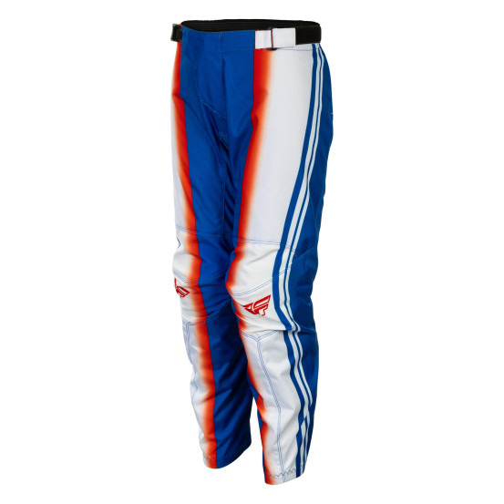 Pantalon cross enfant Fly 2027 F-16 Raze - Rouge Blanc Bleu