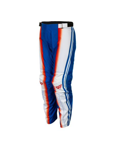 Pantalon cross enfant Fly 2027 F-16 Raze - Rouge Blanc Bleu