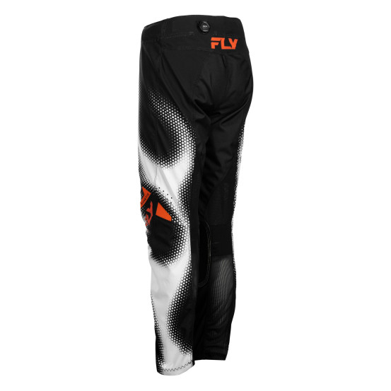 Pantalon cross enfant Fly 2027 Kinetic Torch - Noir Blanc Orange