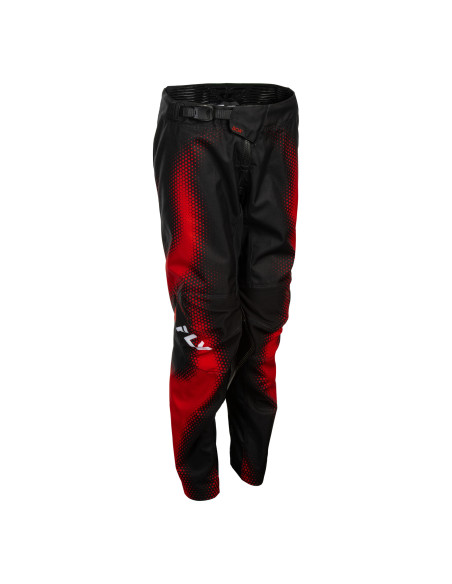Pantalon cross enfant Fly 2027 Kinetic Torch - Noir Rouge Blanc