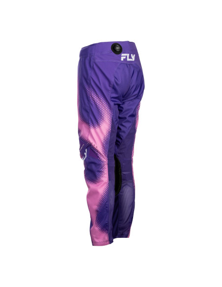 Pantalon cross enfant Fly 2027 Kinetic Torch - Violet Rose