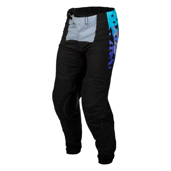 Pantalon cross enfant Fly 2027 Lite Flake - Noir Gris Multicolore