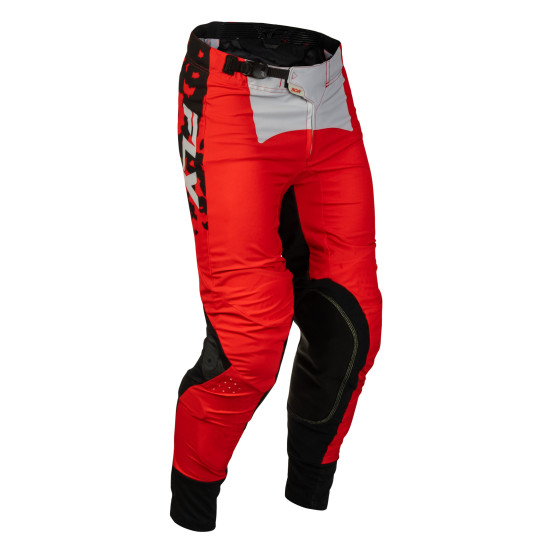Pantalon cross enfant Fly 2027 Lite Flake - Rouge Gris Noir