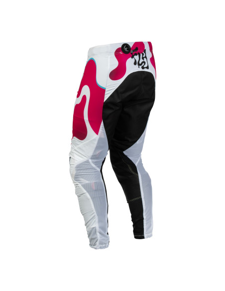 Pantalon cross enfant Fly 2027 Lite Vibe - Blanc Rose Bleu