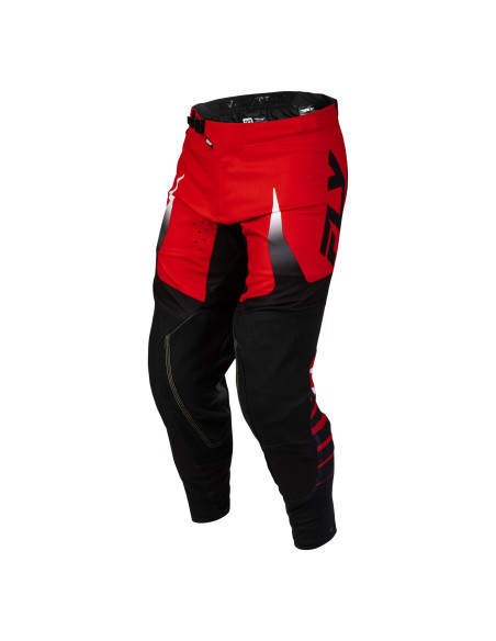 Pantalon cross Fly 2027 Evolution DST Bolt - Rouge Noir Blanc