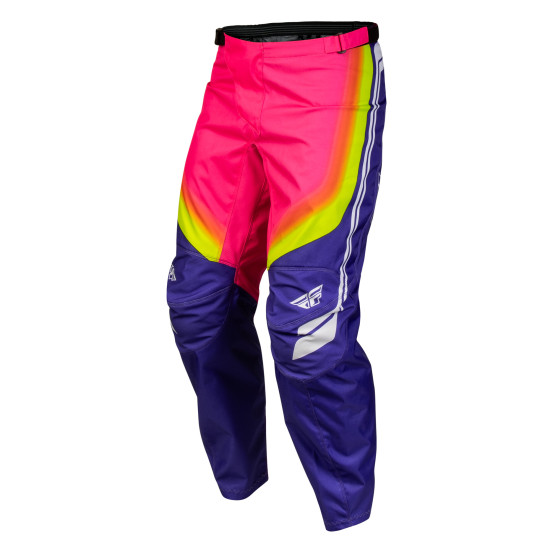 Pantalon cross Fly 2027 F-16 Raze - Violet Rouge Jaune