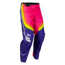 Pantalon cross Fly 2027 F-16 Raze - Violet Rouge Jaune 2