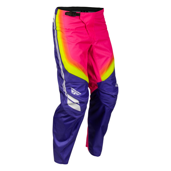 Pantalon cross Fly 2027 F-16 Raze - Violet Rouge Jaune