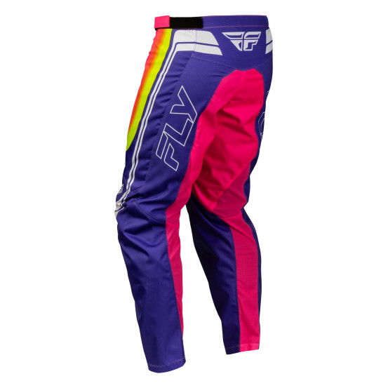 Pantalon cross Fly 2027 F-16 Raze - Violet Rouge Jaune