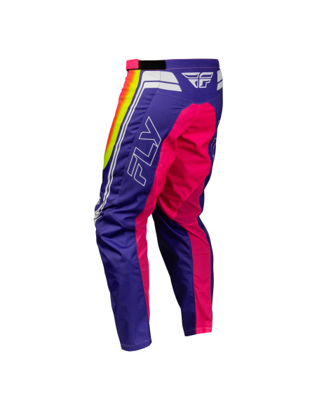 Pantalon cross Fly 2027 F-16 Raze - Violet Rouge Jaune