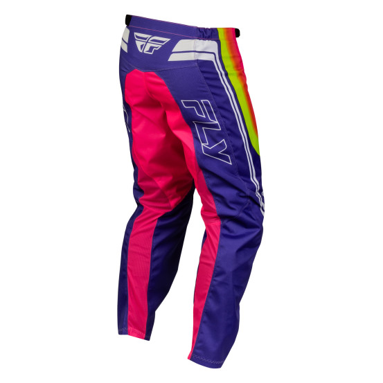 Pantalon cross Fly 2027 F-16 Raze - Violet Rouge Jaune