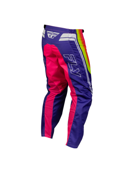 Pantalon cross Fly 2027 F-16 Raze - Violet Rouge Jaune