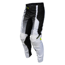 Pantalon cross Fly 2027 Kinetic Fade - Blanc Noir Jaune fluo