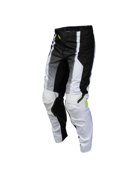 Pantalon cross Fly 2027 Kinetic Fade - Blanc Noir Jaune fluo
