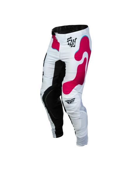 Pantalon cross Fly 2027 Lite Vibe - Blanc Rose Bleu