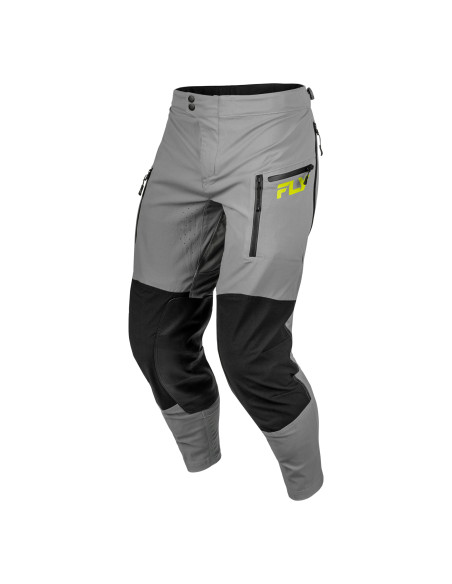 Pantalon enduro Fly 2027 Patrol Elite - Gris Noir Jaune fluo