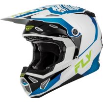 Casque cross enfant Fly 2027 Formula CP Charge - Blanc Bleu Noir