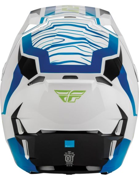 Casque cross enfant Fly 2027 Formula CP Charge - Blanc Bleu Noir