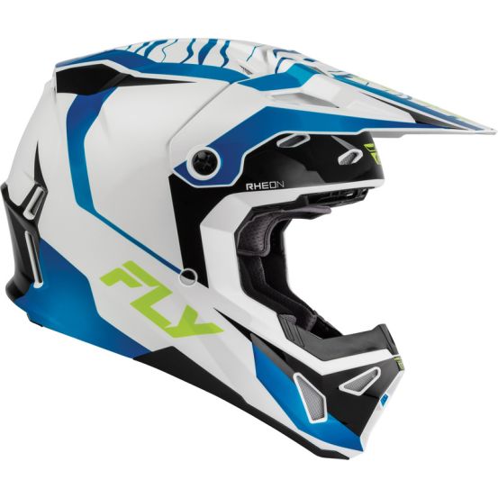 Casque cross enfant Fly 2027 Formula CP Charge - Blanc Bleu Noir