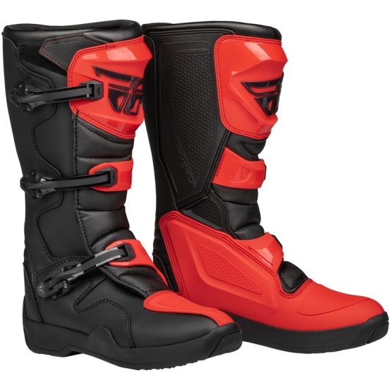 Bottes cross Fly Maverik LT - Rouge Noir