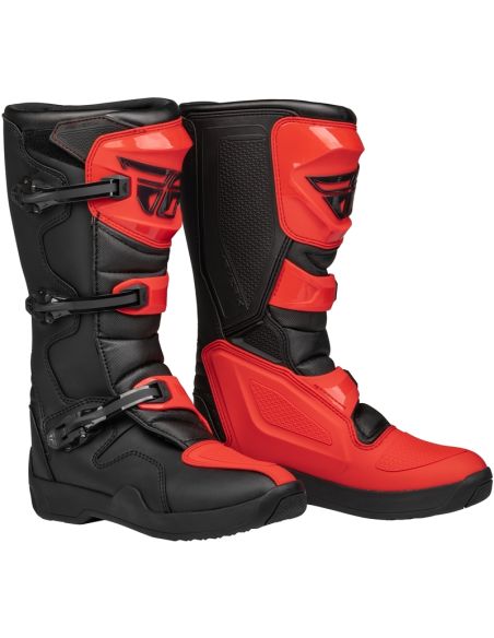 Bottes cross Fly Maverik LT - Rouge Noir