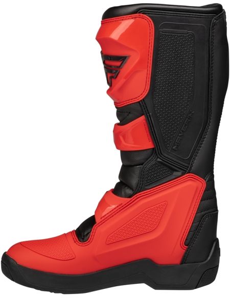 Bottes cross Fly Maverik LT - Rouge Noir