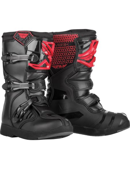 Bottes cross enfant Fly Maverik - Rouge Noir