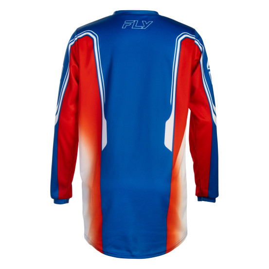 Maillot cross enfant Fly 2027 F-16 Raze - Rouge Blanc Bleu