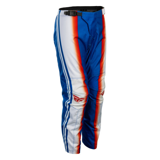 Pantalon cross enfant Fly 2027 F-16 Raze - Rouge Blanc Bleu