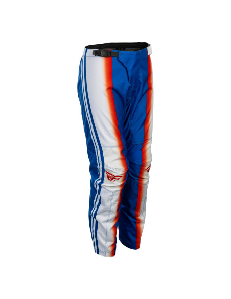 Pantalon cross enfant Fly 2027 F-16 Raze - Rouge Blanc Bleu