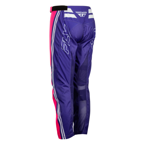 Pantalon cross enfant Fly 2027 F-16 Raze - Violet Rouge Jaune
